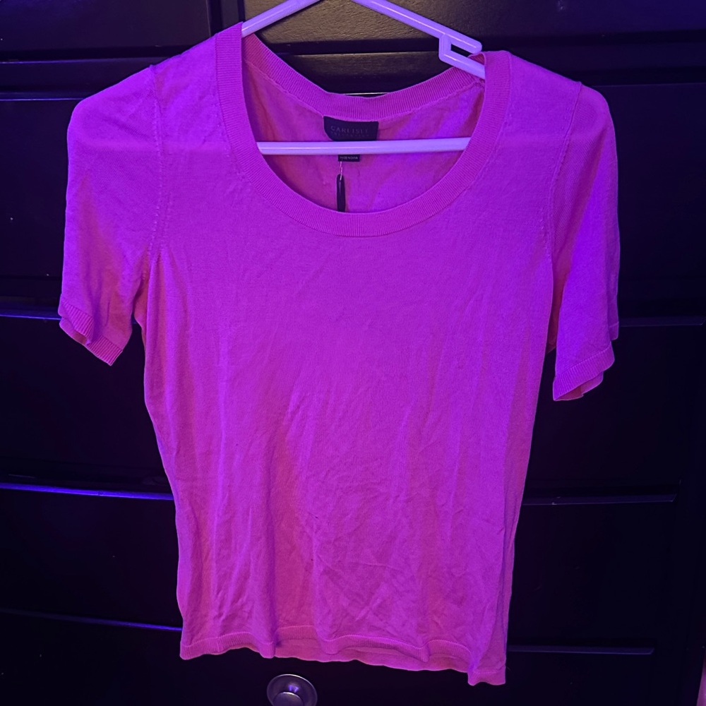 Carlisle Vibrant Pink Short Sleeve Tee